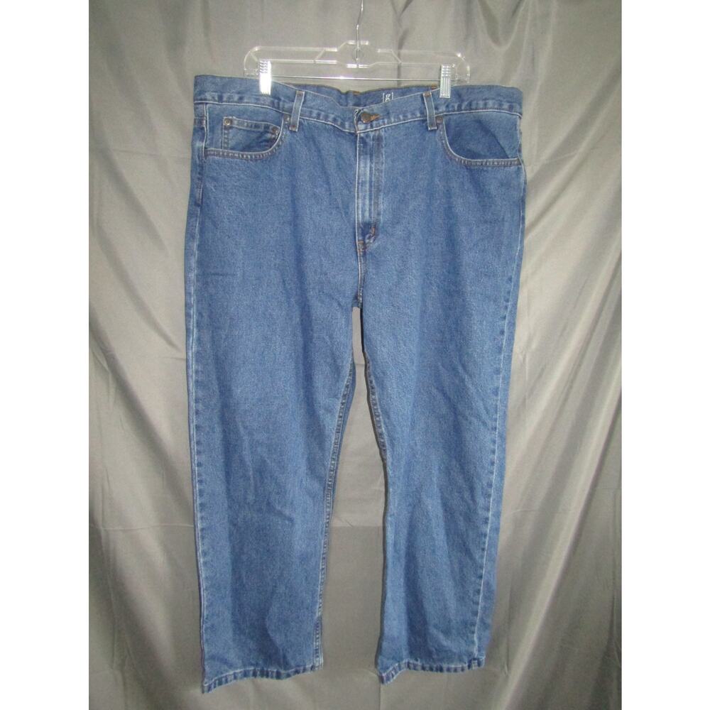 George Men's Regular Fit Straight Leg Jeans‎ Blue Denim 42x30 NWT